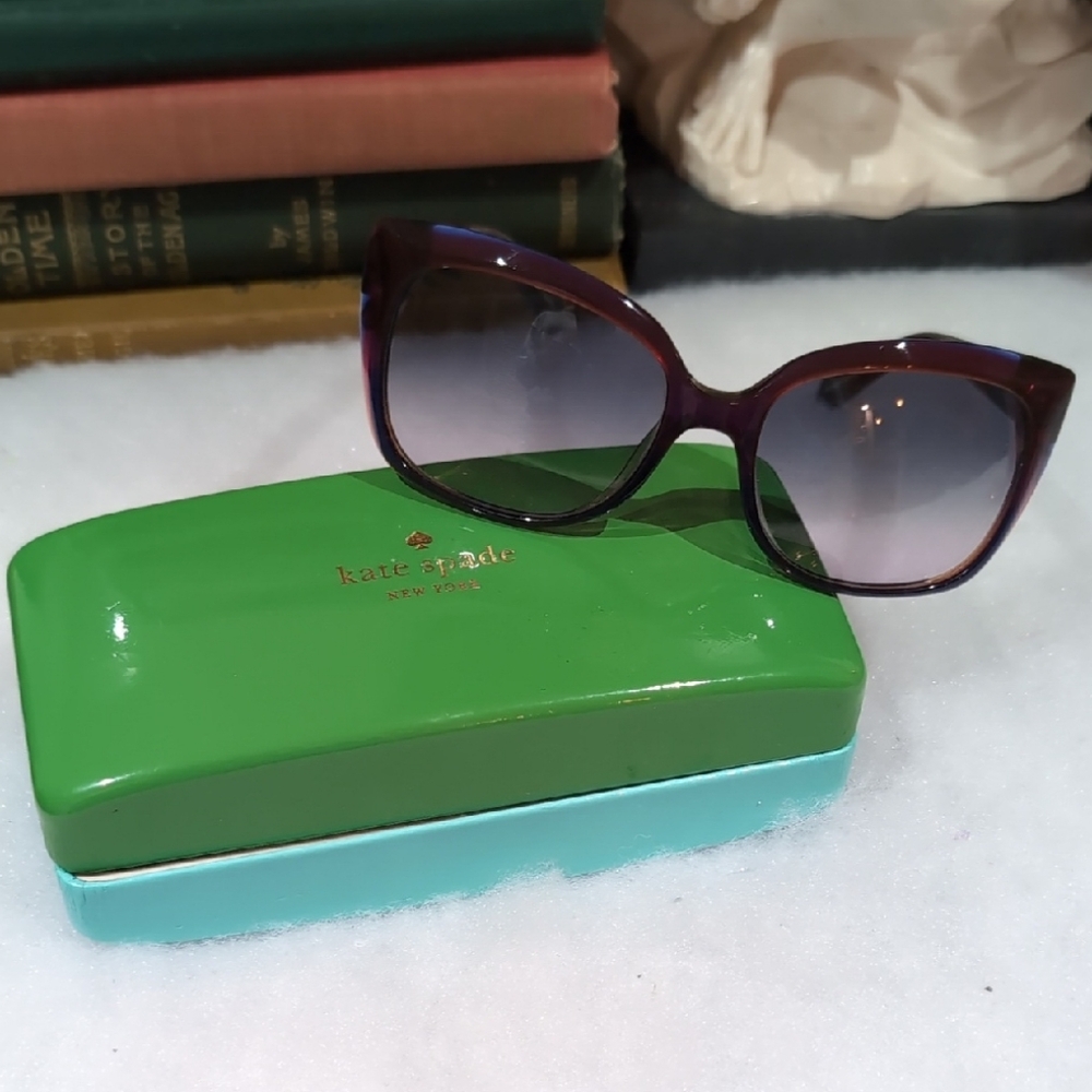 Kate Spade Gardenia/S Women's Brown Frame Gray Gradient Sunglasses